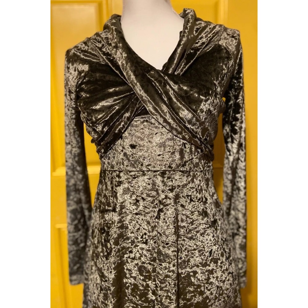 SBETRO Crushed Velvet Dress Size Small Evening Packable Party‎